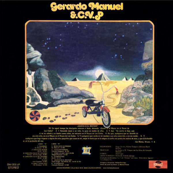 GERARDO MANUEL & C.V.P. - Quien es el Mayor? (LP,GF,RE Discos Monterey 1974,2020)