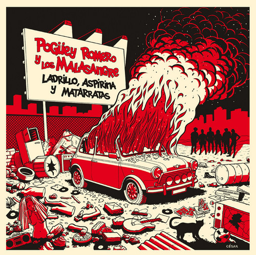 POGÜEY ROMERO Y LOS MALASANGRE - Ladrillo, Aspirina y Matarratas (LP Devil Records 2018)